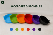 Set de moldes de silicona para cocinar porciones individuales en freidora de aire