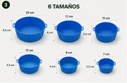 Moldes de silicona resistentes al calor para freidora de aire